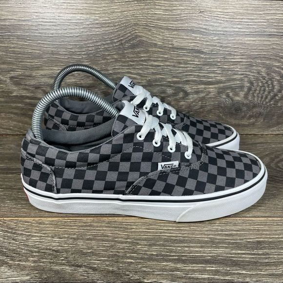 Vans Shoes - Vans Doheny Black Gray Checkerboard Skate Shoes Canvas Sneakers - Women's 7.5